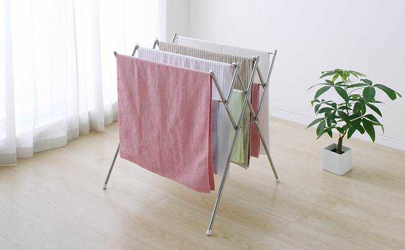 オールステンレスタオル干し SWX-700R 洗濯用品 ランドリー ラック 物干し アイリスオーヤマ 