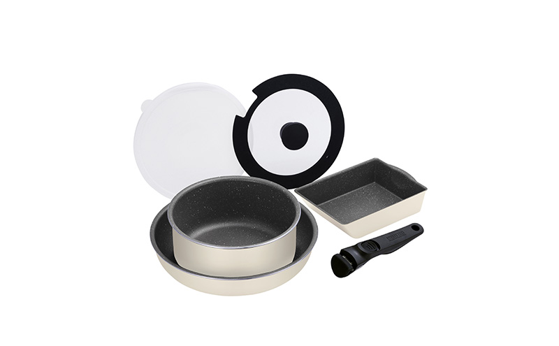 フライパン セット 6点 セット 取っ手が取れる DCI-T6S アイボリー ダイヤモンドコートパン  IH 対応 ガス火 20cm 26cm 鍋 蓋 ふた アイリスオーヤマ 調理器具 ギフト プレゼント 贈答品 贈り物 新生活