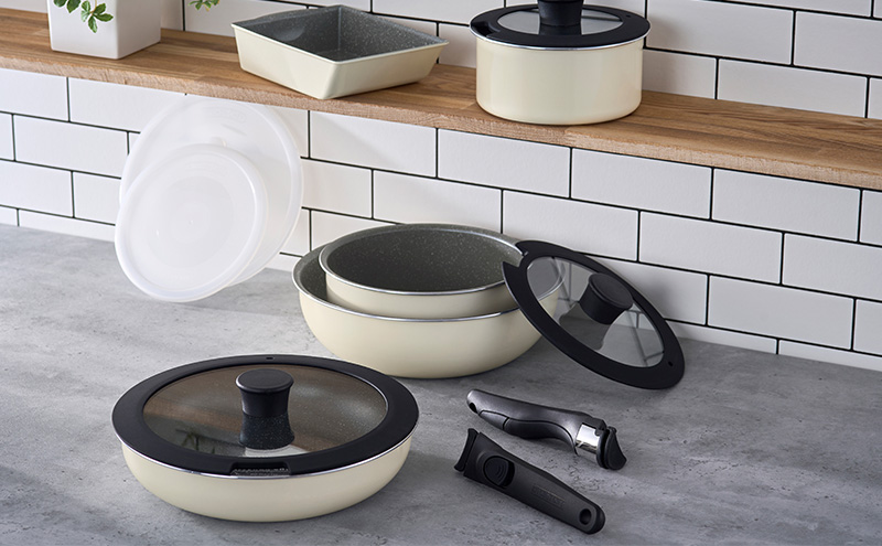 フライパン ダイヤモンドコートパン マーブル 12点 セット アイボリー アイリスオーヤマ IH ガス フライパン鍋セット 炒め鍋 26cm 鍋 卵焼き 卵焼き器 エッグパン 蓋 取っ手 取っ手が取れる 調理器具 DCI-T12S アイリス 宮城 宮城県 大河原町