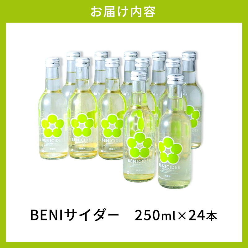 BENIサイダー（梅サイダー）24本セット 飲料類／炭酸飲料／サイダー うめ ウメ 