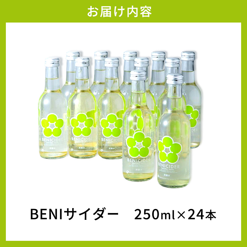 BENIサイダー　250ml　24本セット[高島屋選定品］ 飲料類 炭酸飲料 