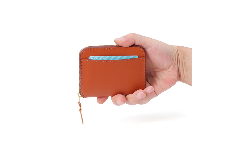 マルチコインケース 大 キャメル いたがき ファッション小物 小銭入れ カード お札 コンパクト 財布 仕切り 平ポケット シンプル 