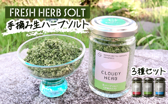 限定生産！手摘み生ハーブソルト詰め合わせ