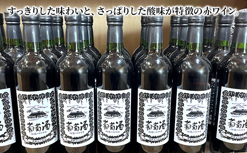 スチューベンワイン 赤・白 720ml 各1本セット 赤ワイン お酒 白ワイン 果実酒 飲み比べ 赤白セット ワインセット ワイン飲み比べ 