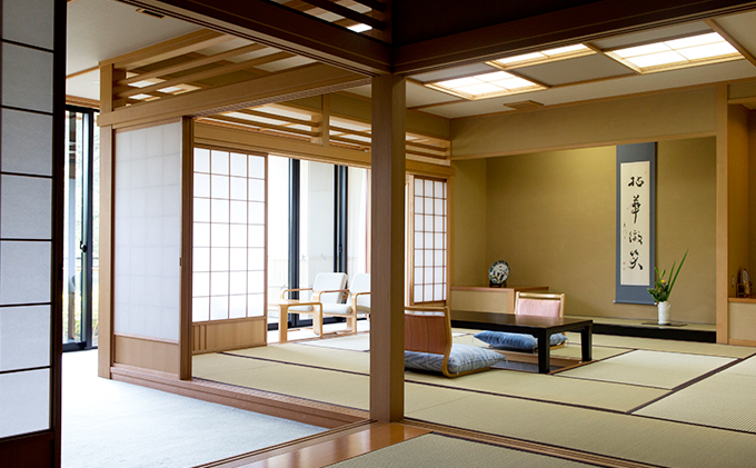 辰口温泉 まつさき【鳳凰棟 特別室】1泊2食付きペア宿泊券（2名様分） 温泉露天風呂＋温泉内風呂付（和室またはベッド付）