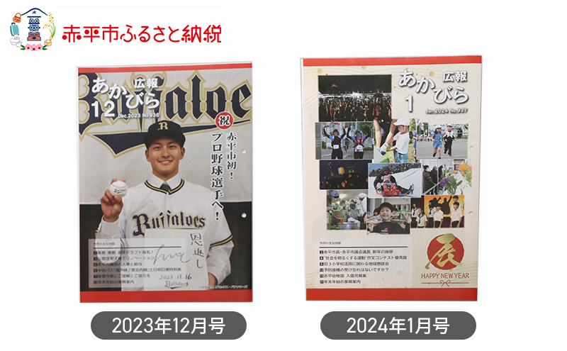 北海道赤平市広報誌 「広報あかびら」 毎月お届け全6回 地域のお礼の品 カタログ 本 