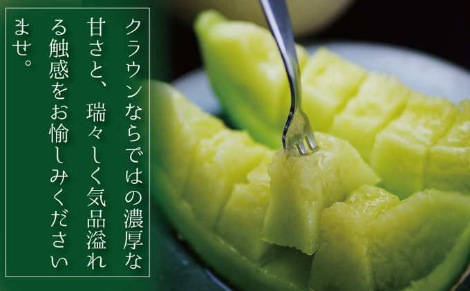 静岡県袋井市のふるさと納税 クラウンメロン”極メロン”１玉入　【桐箱入】 果物類 メロン青肉