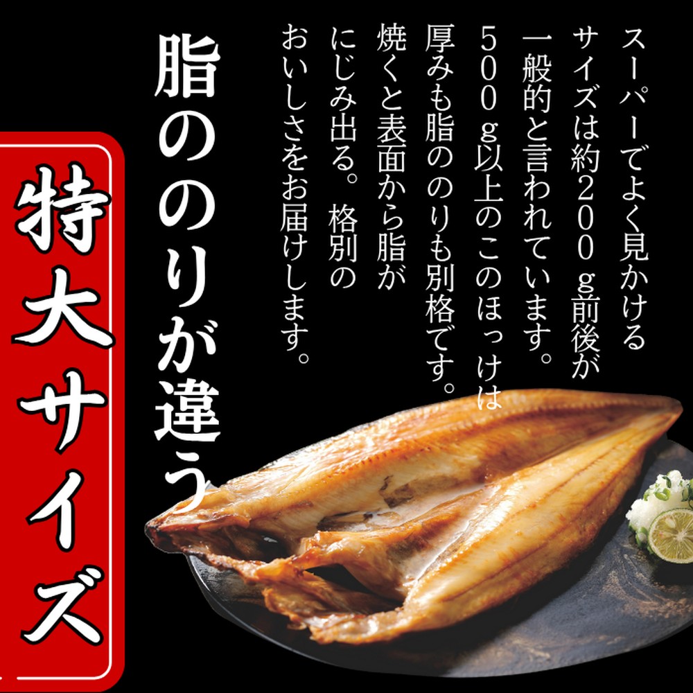 15-274 【年内配送12月15日入金まで】【紋別産】船上活〆ほっけの開き一夜干し【2枚入】【数量限定】 within2025