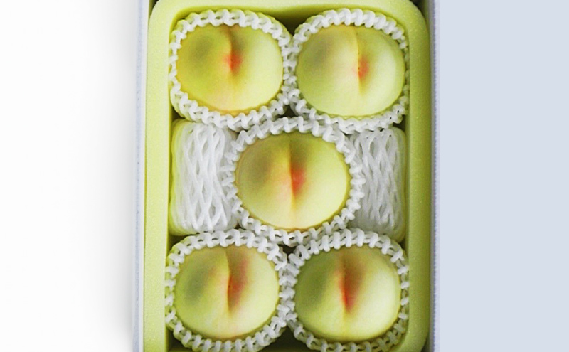 桃 2026年 先行予約 白桃 5玉（1.5kg以上） 等級：ロイヤル 化粧箱入り もも モモ 岡山県産 国産 フルーツ 果物 セット ギフト 