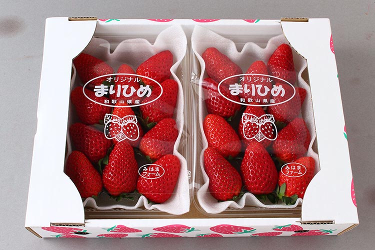 【ご家庭用（簡易包装）】和歌山県産まりひめ 1箱 (2パック入り) 【2026年1月お届け】
※離島への配送不可
※2026年1月上旬～1月下旬頃に順次発送予定