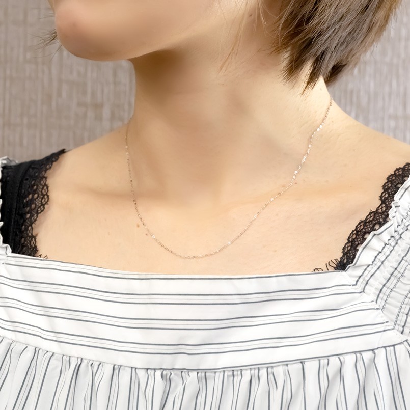 山梨県昭和町のふるさと納税 純プラチナ ネックレス 45cm 造幣局検定刻印付 pt999 アズキ 管理番号200710nm100n45 SWAA054