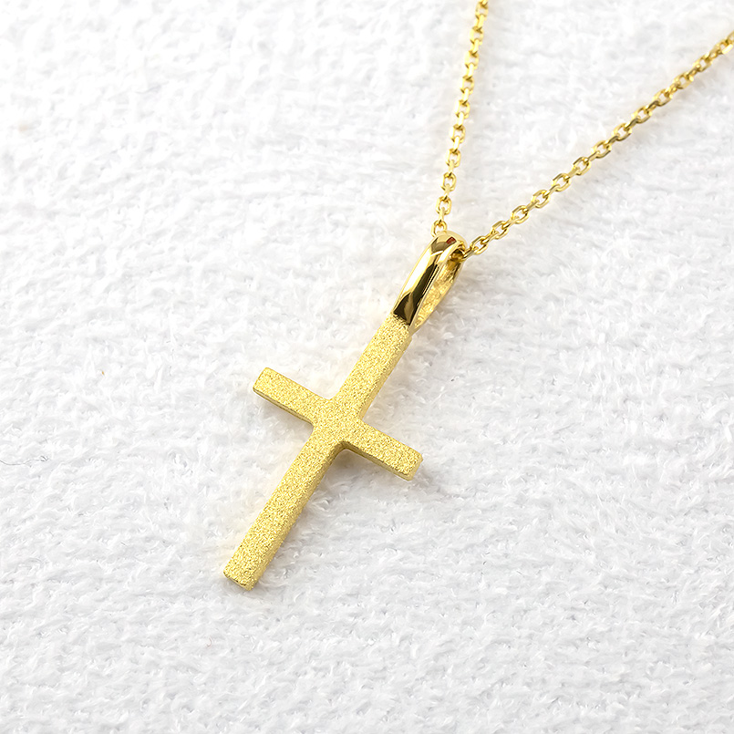 純金 ネックレス クロス 24金 ペンダント ゴールド K24 十字架 k24