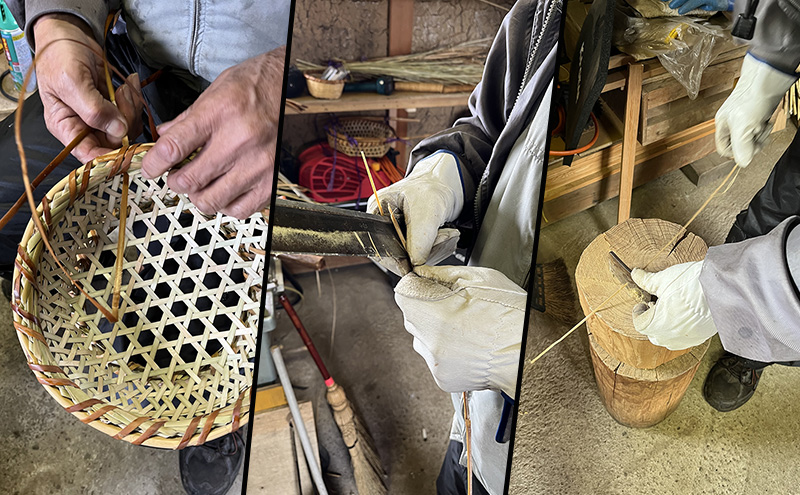 須賀川竹細工【そば皿】 