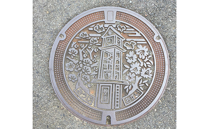 マンホールのふた（着色なし） 地域のお礼の品 カタログ 民芸品 工芸品 