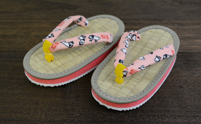 【奈良県王寺町】雪丸草履 子ども用 ピンク ファッション 靴 シューズ