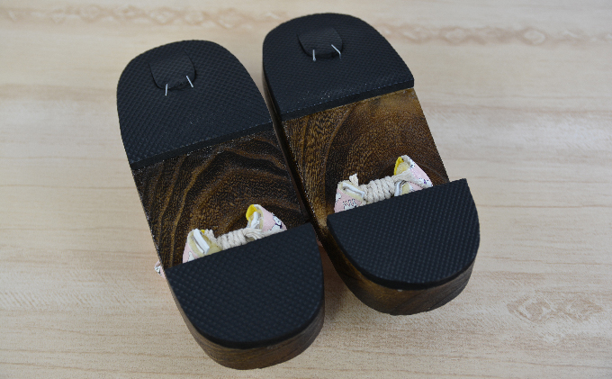 雪丸下駄 子ども用 ピンク 