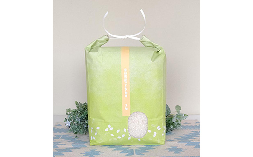 令和7年度産 お米 こしひかり 富山県立山町産 5kg×1袋 横山ファーム 富山県 立山町 F6T-543