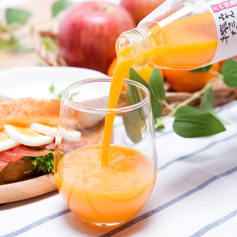 京都・火の國屋・搾ったまま果汁（みかん2本）〈無添加 生搾り 高濃度 果実 みかん ミカン ジュース 果汁 飲料 果物〉 果汁飲料 野菜飲料 みかんジュース 加工食品 