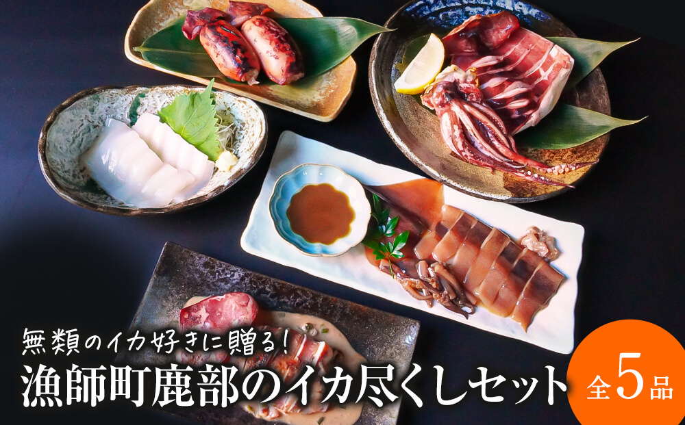 【2025年12月下旬発送】訳あり 漁師町鹿部のイカ尽くしセット 全5品 いか イカ 詰め合わせ セット