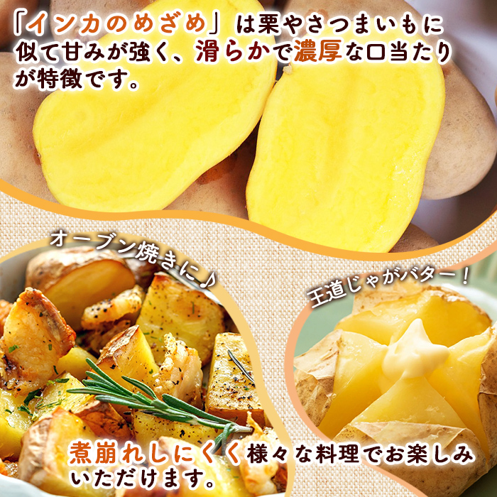 北海道恵庭市のふるさと納税 【越冬じゃが】インカのめざめ混合5kg【83001203】