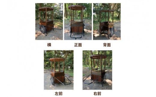 【受注生産】リヤカー屋台（小）【リアカー 屋台 オリジナルリヤカー キッチンカー ワークショップ  オーダーメイド 鹿嶋市 茨城県】（KCE-8）