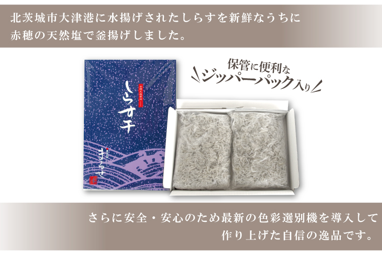 AS205　大津港水揚げのしらす干し　500g(250ｇx２パック)