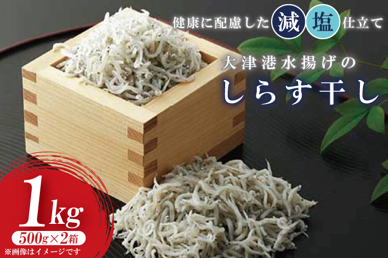 AS206　大津港水揚げのしらす干し　1kg(500ｇx２箱)