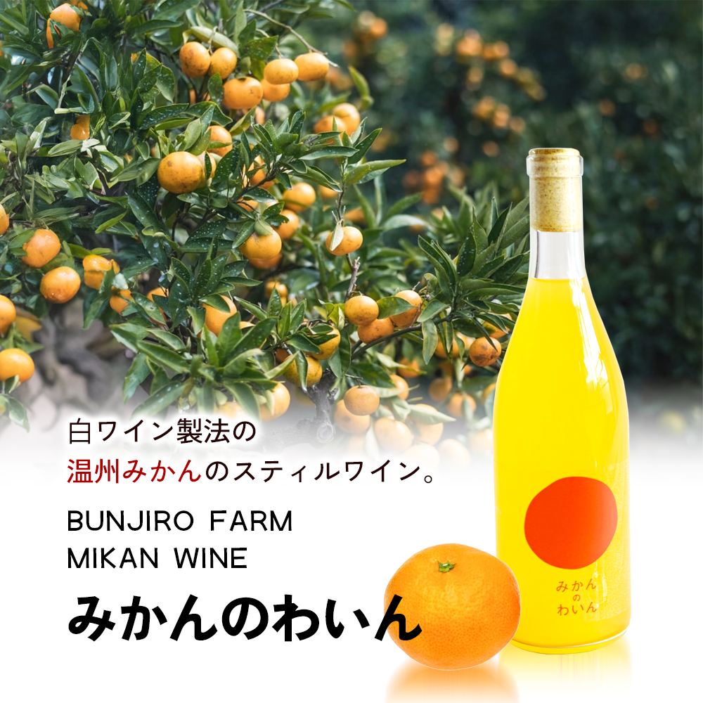【 小豆島 】文次郎農園 小豆島100％ みかんのわいん 750ml お酒 酒 ワイン みかん 蜜柑 ミカン 温州みかん 香川 香川県 土庄 土庄町