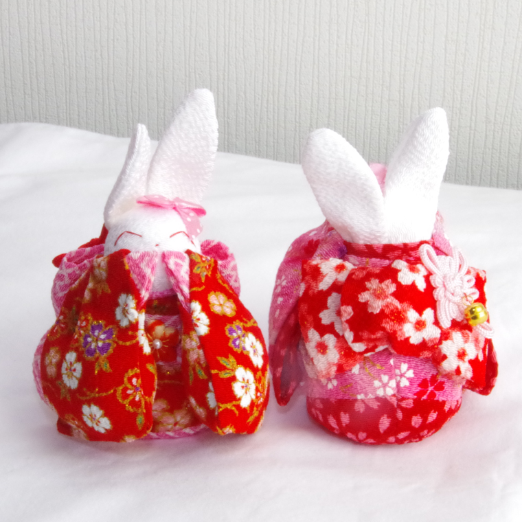 お守りうさぎ【うさぎ おまもり 人形 手作り】(CF201)