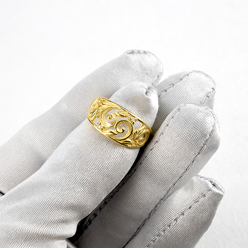 24金 純金 リング 指輪 ゴールド 婚約指輪 K24 ピンキーリング