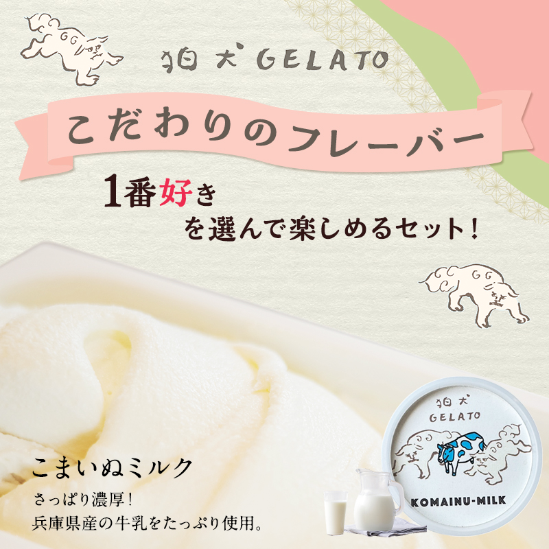 ジェラート 「狛犬ジェラート」6個セット 7種類から選択 [ アイス アイスクリーム 手作り ] おすすめ ギフト プレゼント お祝い 