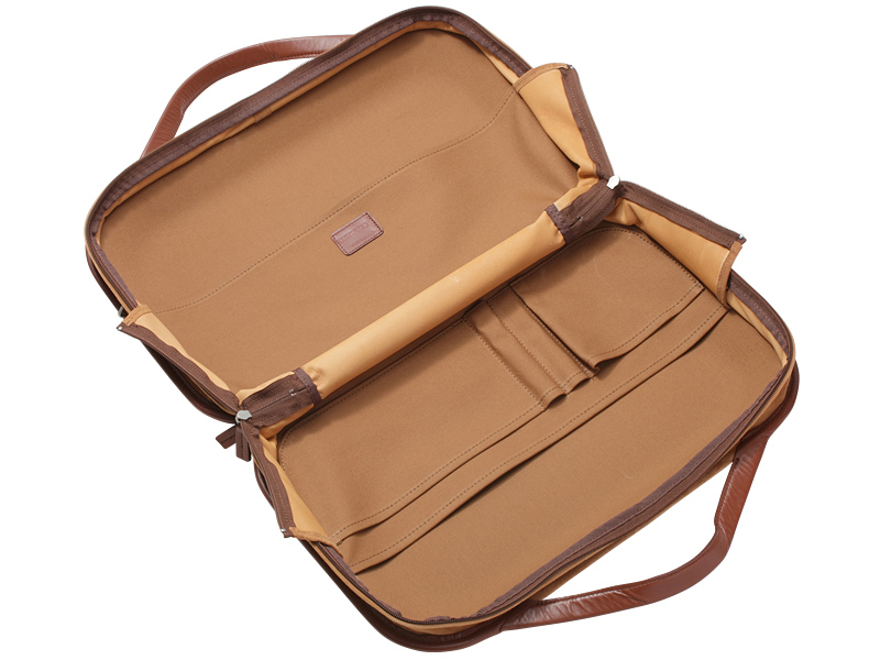 木製バッグ 【monacca-bag/Roots Landブラウン（B4サイズ対応