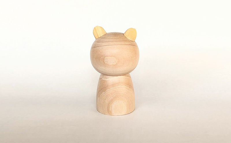 にゃんこけしの絵付け体験 1名様分チケット（オリジナルにゃんこけしを作ろう！） ねこ 猫 ネコ 