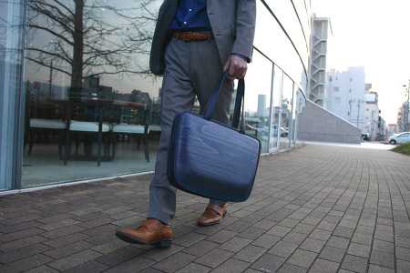 monacca-bag/Leaf indigoネイビー