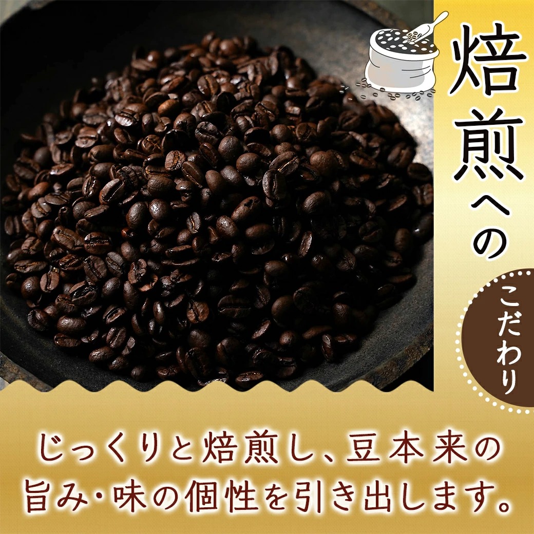宮崎県都城市のふるさと納税 焙煎職人こだわりのコーヒー【豆】500g 小分けパック(ジッパー・バルブ付) ※中深煎り※ポスト投函≪みやこんじょ特急便≫_LC-3302-Q