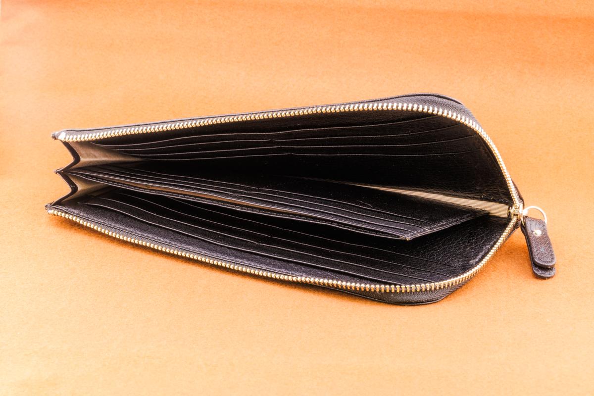 信州鹿革L字HG財布（小） ファッション小物 ウォレット 革製品 革小物 カード20枚 コンパクト 収納力抜群 普段使い カードがたくさん入る 