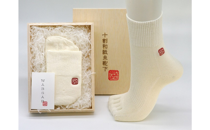 十割和紙糸隠れ５本ソックス ファッション 