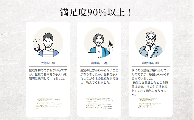 盆栽 翠松園 リザーブサービス 【あなたの盆栽に合わせた日々の管理をアドバイス】 チケット 体験チケット 