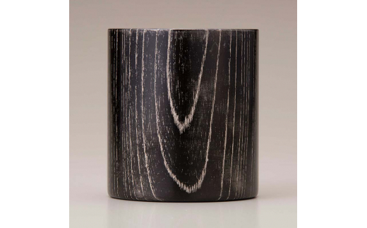 欅 Mug Cup ブラック Platinum 木箱入り 天然木 木製 マグカップ カップ 漆器 漆塗    ギフト 伝統工芸 工芸品 国産 日本製 山中木製漆器 復興 震災 コロナ 能登半島地震復興支援 北陸新幹線 F6P-0131