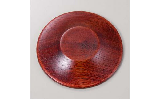 山中塗 栓 4.0 ロクロ目茶托 赤摺 5枚組 天然木 茶托 セット 化粧箱 轆轤挽き 拭き漆 漆器 父の日 母の日 敬老の日 ギフト 伝統工芸 工芸品 国産 日本製 復興 震災 コロナ 能登半島地震復興支援 北陸新幹線 F6P-0171