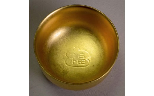 山中漆器 布袋ぐい呑 金箔 福瓢 天然木 木製 酒器 ぐい呑み 漆塗り 父の日 母の日 敬老の日 ギフト 伝統工芸 工芸品 国産 日本製 復興 震災 コロナ 能登半島地震復興支援 北陸新幹線 F6P-0240