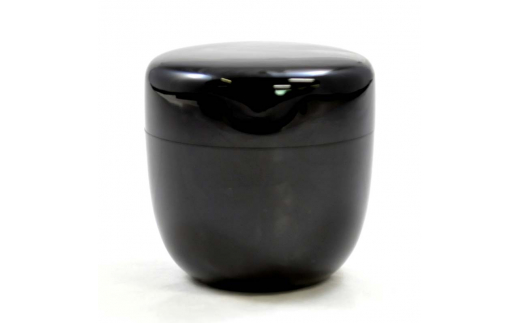山中塗 2.4大棗 黒 切合口 木製 漆塗り 大棗 器 稽古用 普段使い 桐箱入 天然木 漆塗 山中木製漆器 伝統工芸 工芸品 国産 日本製 F6P-0907