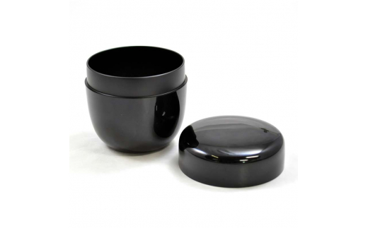 山中塗 2.4大棗 黒 切合口 木製 漆塗り 大棗 器 稽古用 普段使い 桐箱入 天然木 漆塗 山中木製漆器 伝統工芸 工芸品 国産 日本製 F6P-0907