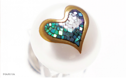 ハート蒔絵 マベパールピンブローチ 桐箱付き 蒔絵 漆 マベパール ハート ハート型  ピンブローチ アクセサリー ギフト 伝統工芸 工芸品 国産 日本製 復興 震災 コロナ 能登半島地震復興支援 北陸新幹線 F6P-1704
