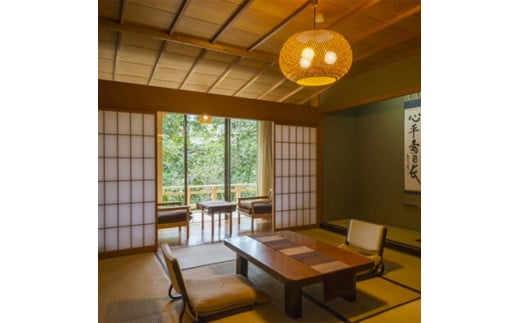 山中温泉 かよう亭 全館貸切りプラン 宿泊券 2名様～18名様 1泊2食 食事付き 貸し切り 温泉 宿泊券 旅行 トラベル 宿泊 宿泊施設 宿 レジャー F6P-2948