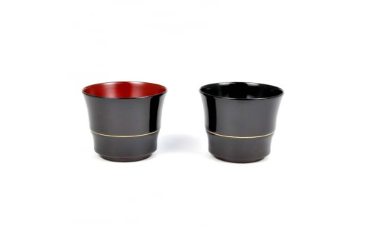 水目桜 羽反ぐい呑 溜内朱 金線 DD-2429 化粧箱入り 天然木 木製 酒器 ぐい呑み 羽反型 漆器 父の日  敬老の日 ギフト 伝統工芸 工芸品 国産 日本製 復興 震災 コロナ 能登半島地震復興支援 北陸新幹線 F6P-1783