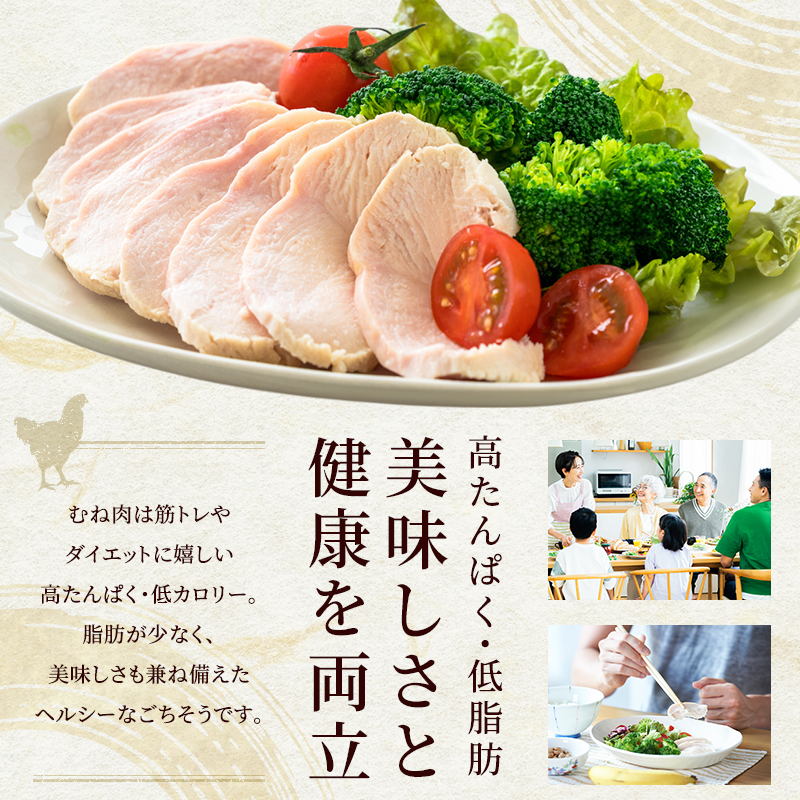 12ヶ月 定期便 地鶏 丹波 黒どり ムネ 2kg 鶏肉 冷凍 丹波山本 高タンパク低カロリー たんぱく質 ボリューム 筋トレ チキン 蒸し鶏 
