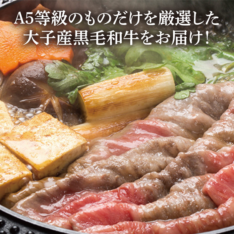 常陸牛A5等級　すき焼き用500g（ロース）｜茨城県 大子町 奥久慈 お肉 牛肉 銘柄牛 ブランド牛 和牛 常陸 お歳暮 贈答 贈り物 包装 のし 熨斗 プレゼント 指定日 日時指定（AC009）
