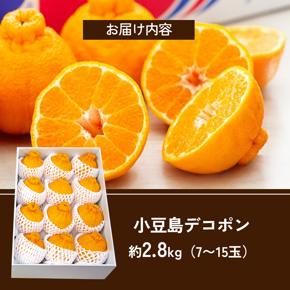 【 小豆島 】小豆島 デコポン 約2.8kg 柑橘 デコポン 不知火 果物 フルーツ 国産 くだもの さっぱり 国産 香川 香川県 土庄 土庄町