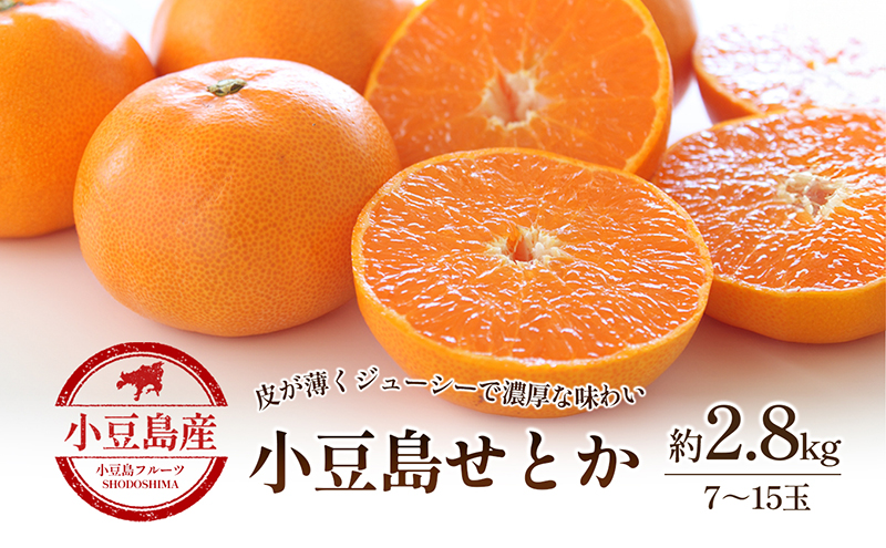 【 小豆島 】小豆島せとか 約2.8kg 柑橘 せとか 瀬戸香 果物 フルーツ 国産 くだもの ジューシー フレッシュ 国産 香川 香川県 土庄 土庄町